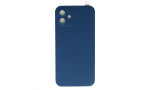 Newface iPhone 12 Kılıf 360 Mat Full Body Silikon Kapak - Mavi