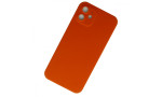 Newface iPhone 12 Kılıf 360 Mat Full Body Silikon Kapak - Turuncu