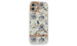Newface iPhone 12 Kılıf Çiçekli Silikon - Lila