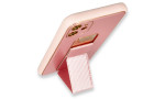Newface iPhone 12 Kılıf Coco Karbon Standlı Kapak - Pembe