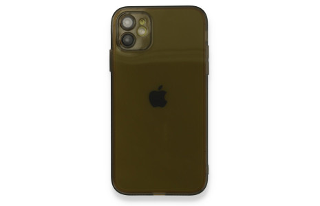 Newface iPhone 12 Kılıf Fly Lens Silikon - Siyah