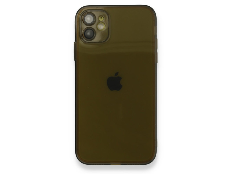 Newface iPhone 12 Kılıf Fly Lens Silikon - Siyah