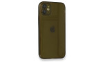 Newface iPhone 12 Kılıf Fly Lens Silikon - Siyah