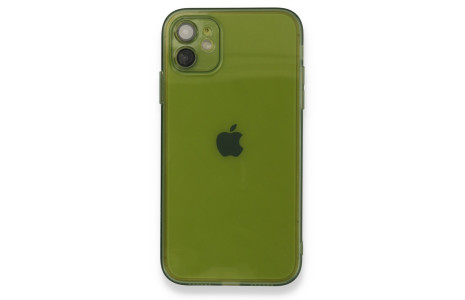 Newface iPhone 12 Kılıf Fly Lens Silikon - Yeşil