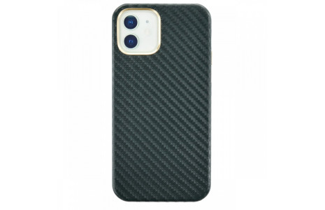 Newface iPhone 12 Kılıf Hibrit Karbon Silikon - Yeşil