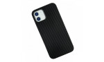 Newface iPhone 12 Kılıf Karbon PP Silikon - Siyah