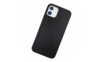 Newface iPhone 12 Kılıf Karbon PP Silikon - Siyah