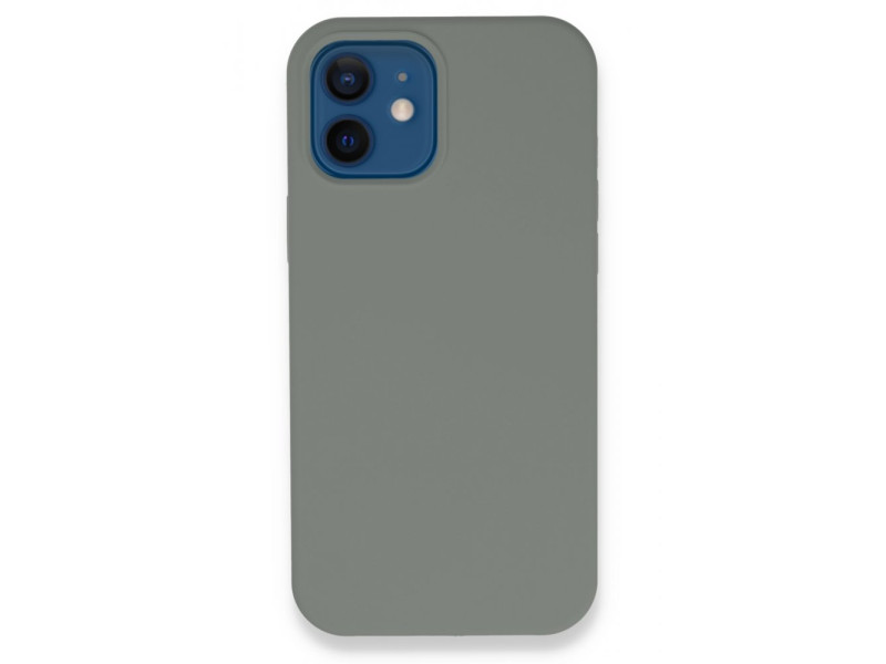 Newface iPhone 12 Kılıf Lansman Legant Silikon - Gri