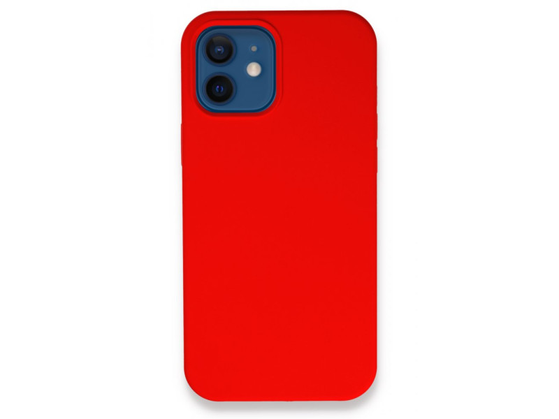 Newface iPhone 12 Kılıf Lansman Legant Silikon - Kırmızı