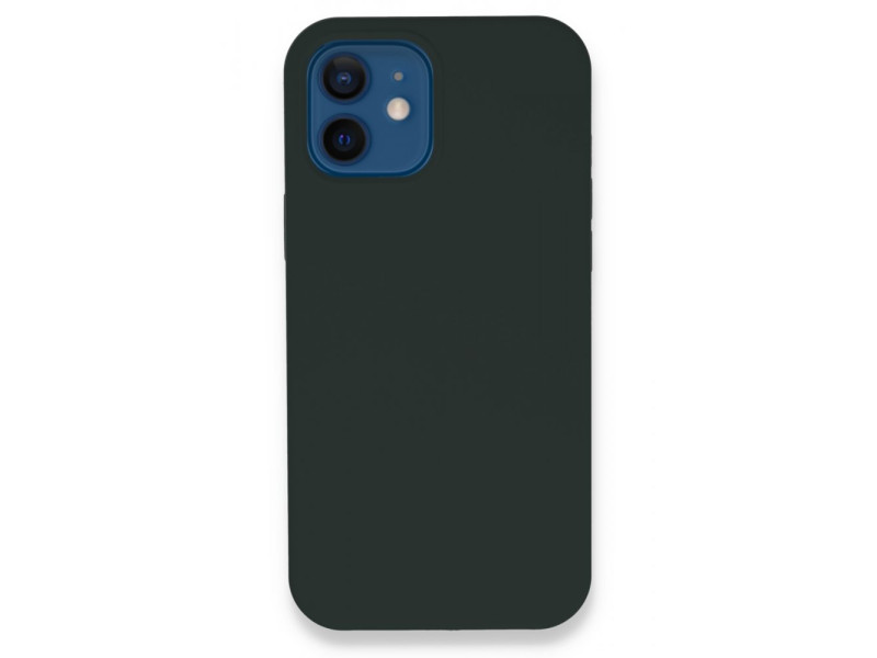 Newface iPhone 12 Kılıf Lansman Legant Silikon - Koyu Yeşil