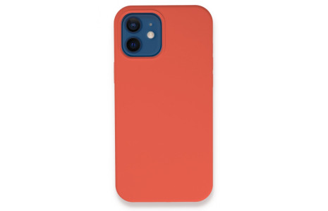 Newface iPhone 12 Kılıf Lansman Legant Silikon - Turuncu