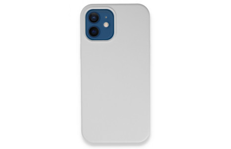 Newface iPhone 12 Kılıf Nano içi Kadife Silikon - Beyaz