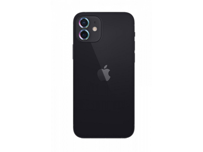 Newface iPhone 12 Mini Metal Kamera Lens - Rainbow