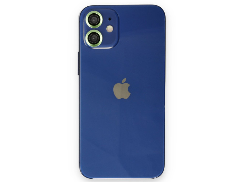 Newface iPhone 12 Mini Metal Kamera Lens - Yeşil