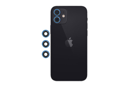 Newface iPhone 12 Mini Shine Kamera Lens - Mavi