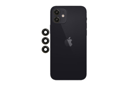 Newface iPhone 12 Mini Shine Kamera Lens - Siyah