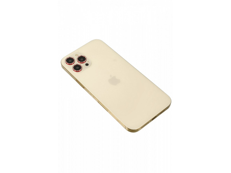 Newface iPhone 12 Pro Max Diamond Kamera Lens - Kırmızı