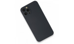 Newface iPhone 12 Pro Kılıf 360 Hayalet Full Body Silikon Kapak - Açık Mavi