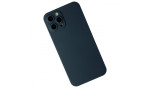 Newface iPhone 12 Pro Kılıf 360 Mat Full Body Silikon Kapak - Açık Mavi
