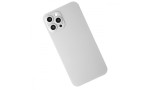 Newface iPhone 12 Pro Kılıf 360 Mat Full Body Silikon Kapak - Beyaz