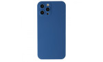 Newface iPhone 12 Pro Kılıf 360 Mat Full Body Silikon Kapak - Mavi