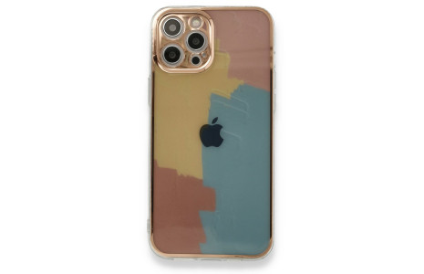 Newface iPhone 12 Pro Kılıf Çiçekli Silikon - Kırmızı