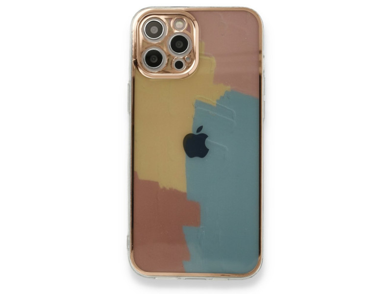 Newface iPhone 12 Pro Kılıf Çiçekli Silikon - Kırmızı