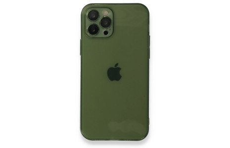 Newface iPhone 12 Pro Kılıf Fly Lens Silikon - Yeşil