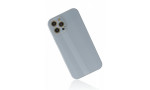 Newface iPhone 12 Pro Kılıf Glass Kapak - Sky Blue