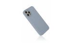 Newface iPhone 12 Pro Kılıf Glass Kapak - Sky Blue
