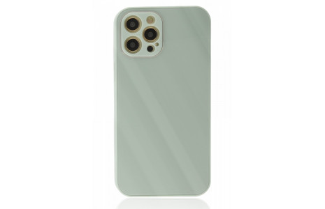 Newface iPhone 12 Pro Kılıf Glass Kapak - Turkuaz