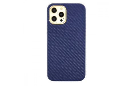 Newface iPhone 12 Pro Kılıf Hibrit Karbon Silikon - Mavi