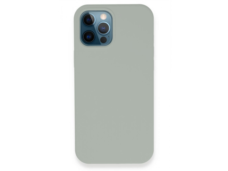 Newface iPhone 12 Pro Kılıf Lansman Legant Silikon - Açık Gri