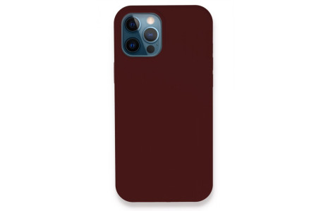 Newface iPhone 12 Pro Kılıf Lansman Legant Silikon - Bordo