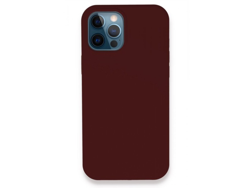 Newface iPhone 12 Pro Kılıf Lansman Legant Silikon - Bordo
