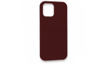 Newface iPhone 12 Pro Kılıf Lansman Legant Silikon - Bordo