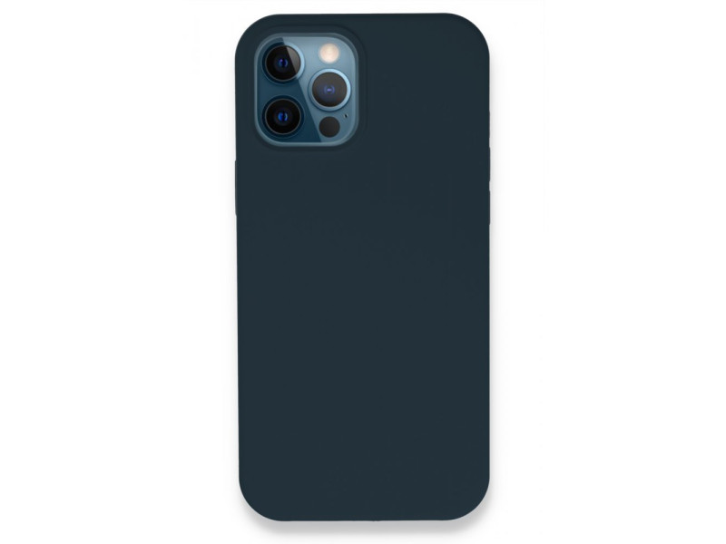 Newface iPhone 12 Pro Kılıf Lansman Legant Silikon - Gece Mavisi