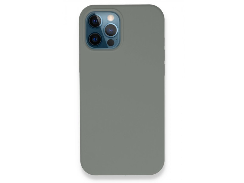 Newface iPhone 12 Pro Kılıf Lansman Legant Silikon - Gri