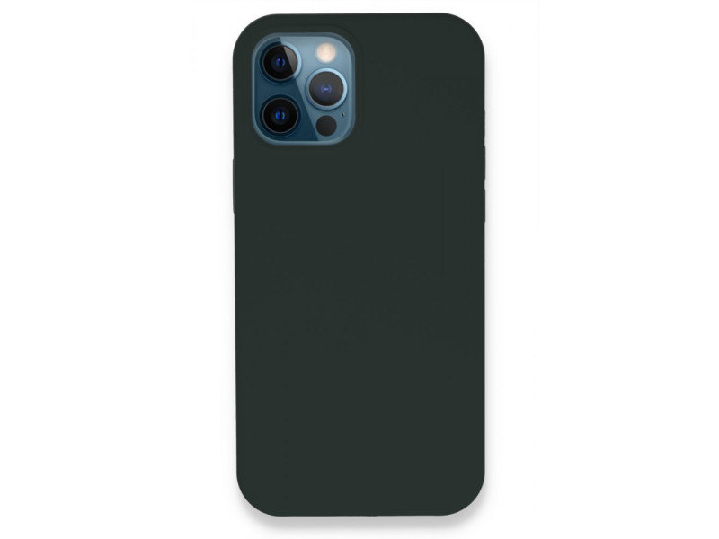 Newface iPhone 12 Pro Kılıf Lansman Legant Silikon - Koyu Yeşil
