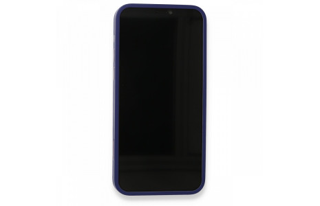 Newface iPhone 12 Pro Max Kılıf 360 Hayalet Full Body Silikon Kapak - Mavi