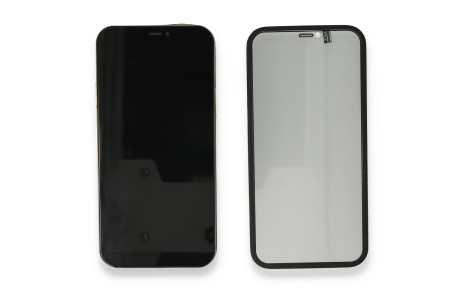 Newface iPhone 12 Pro Max Kılıf 360 Hayalet Full Body Silikon Kapak - Siyah