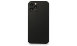 Newface iPhone 12 Pro Max Kılıf 360 Hayalet Full Body Silikon Kapak - Siyah
