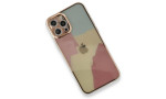 Newface iPhone 12 Pro Max Kılıf Çiçekli Silikon - Buz Mavi