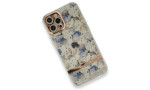 Newface iPhone 12 Pro Max Kılıf Çiçekli Silikon - Lila