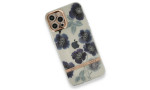 Newface iPhone 12 Pro Max Kılıf Çiçekli Silikon - Mor