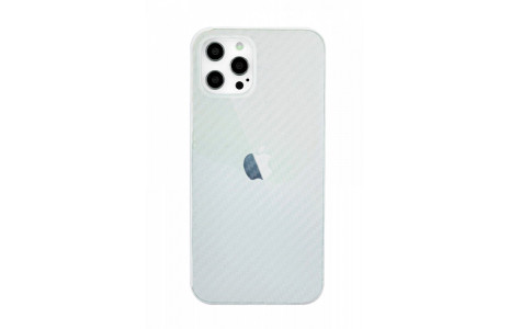 Newface iPhone 12 Pro Max Kılıf Karbon PP Silikon - Şeffaf