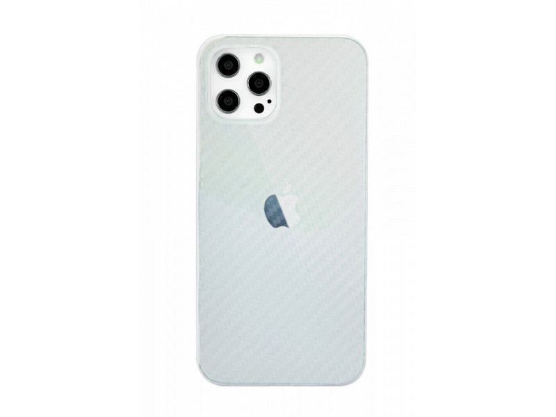 Newface iPhone 12 Pro Max Kılıf Karbon PP Silikon - Şeffaf
