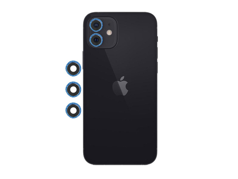Newface iPhone 12 Shine Kamera Lens - Mavi