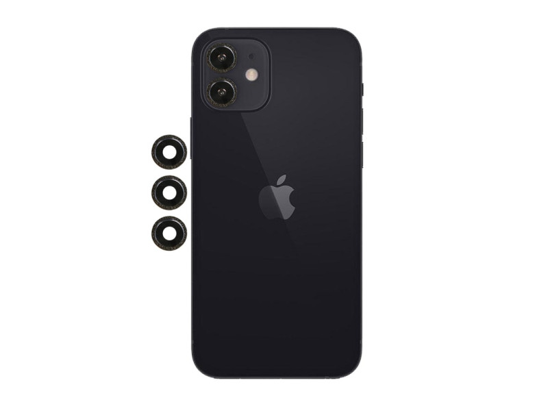 Newface iPhone 12 Shine Kamera Lens - Siyah
