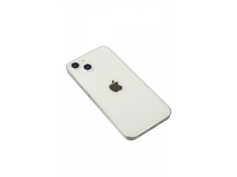 Newface iPhone 13 Mini Diamond Kamera Lens - Mavi